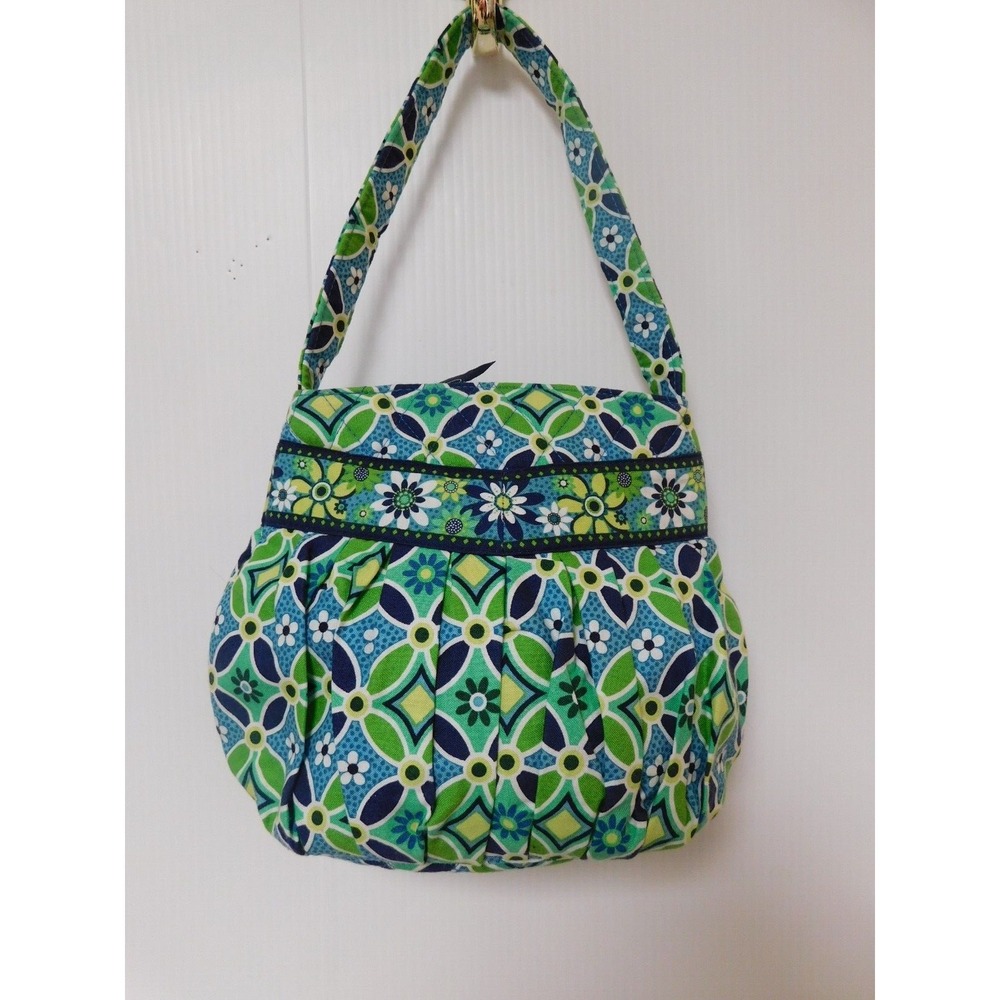 Vera Bradley Daisy Daisy Blue & Green Small Purse/Shoulder Bag‎